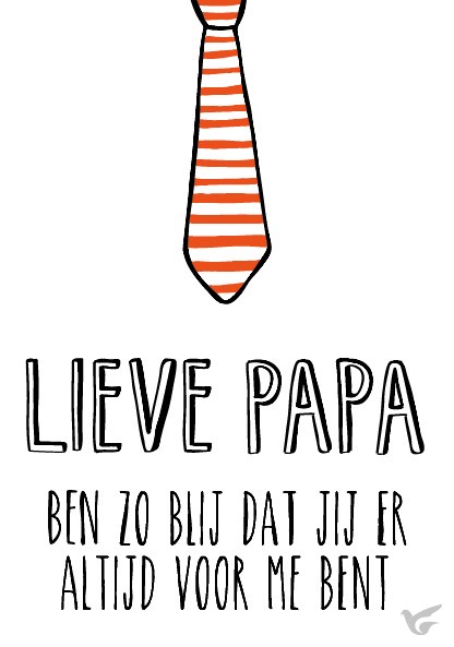 Productafbeelding: voorkant van Wenskaart lieve papa