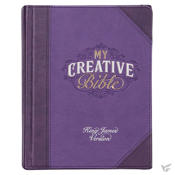 Productafbeelding: voorkant van My Creative Bible purple - Hardcover