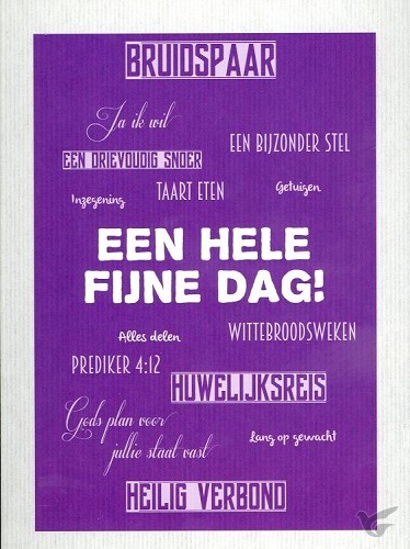 Productafbeelding: voorkant van Kaart een hele fijne dag