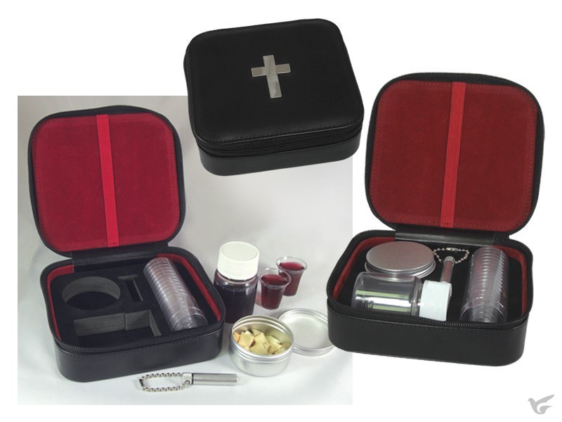 Productafbeelding: voorkant van 12-Cup Portable Communion Set