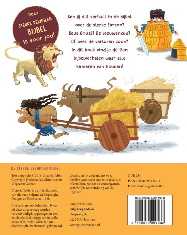 Productafbeelding: achterkant van De sterke verhalen Bijbel