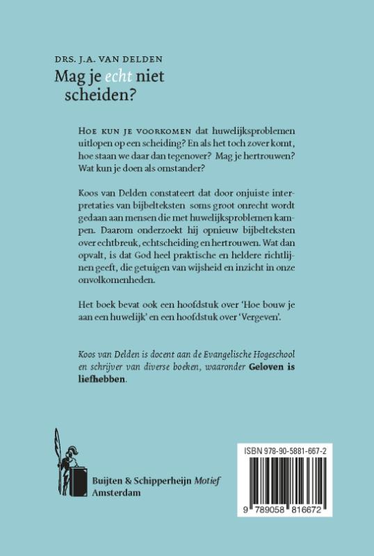 Productafbeelding: achterkant van Mag je echt niet scheiden?