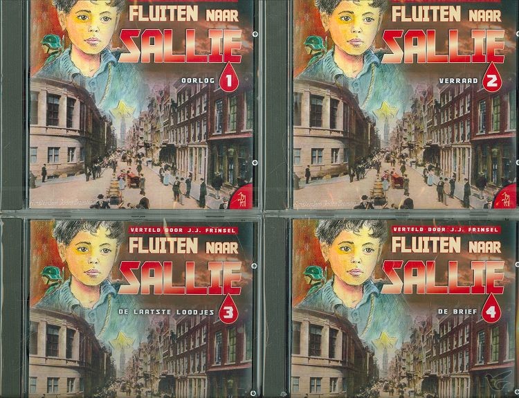 Productafbeelding: voorkant van Fluiten naar Sallie luisterboek set 4cd
