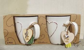 Productafbeelding: voorkant van Mug set Heart (2) Faith Hope Love Eco
