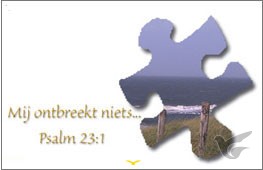 Productafbeelding: voorkant van Bemoedigingskaartje puzzelstukje