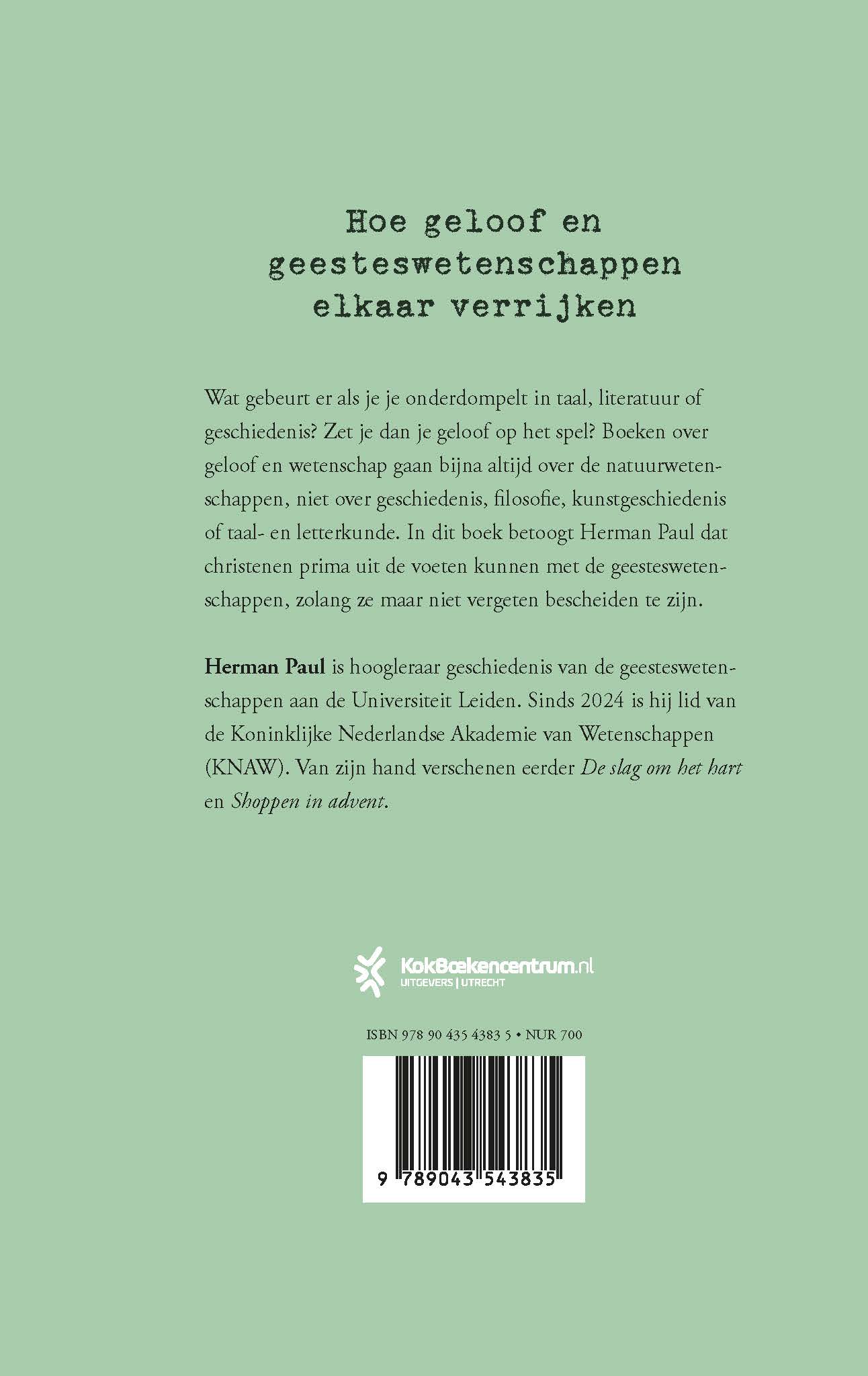 Productafbeelding: achterkant van Een oefening in bescheidenheid