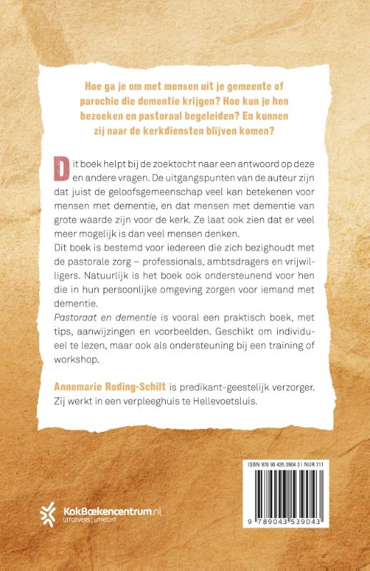 Productafbeelding: achterkant van Pastoraat en dementie