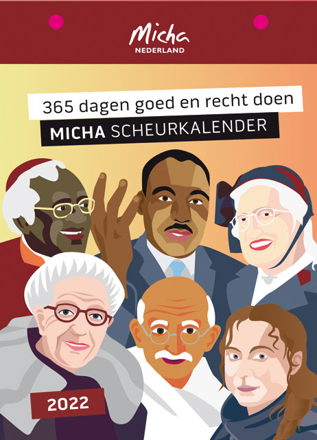 Productafbeelding: voorkant van Micha Scheurkalender 2022