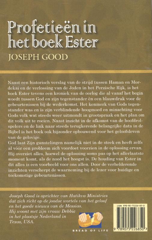 Productafbeelding: achterkant van Profetieen in het boek Ester