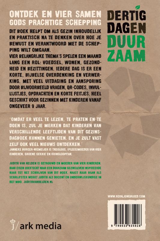 Productafbeelding: achterkant van Dertig dagen duurzaam
