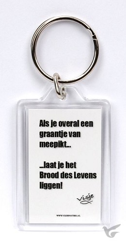 Productafbeelding: voorkant van Sleutelhanger visje als je overal een