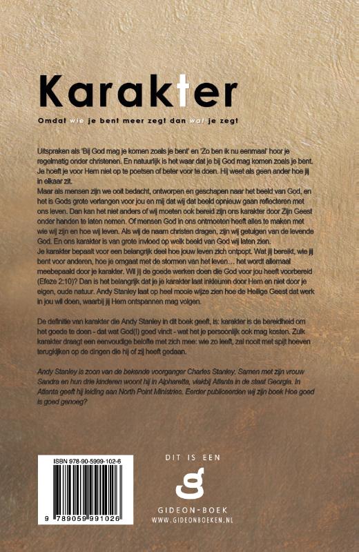 Productafbeelding: achterkant van Karakter