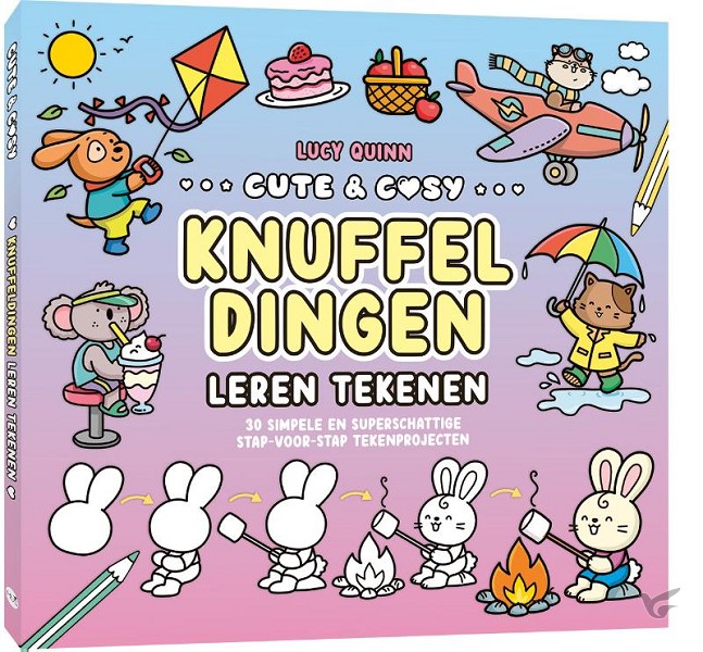 Productafbeelding: voorkant van Cute & Cosy leren tekenen / Knuffeldinge