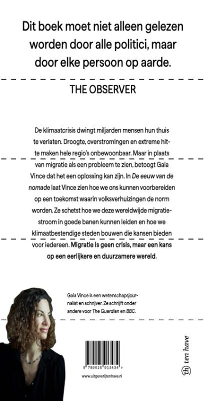 Productafbeelding: achterkant van De eeuw van de nomade
