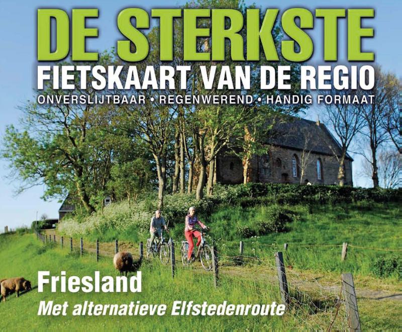 Productafbeelding: voorkant van De sterkste fietskaart van Friesland