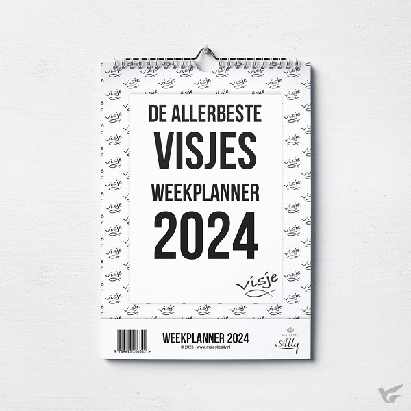 Productafbeelding: voorkant van Weekplanner de allerbeste visjes