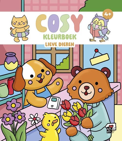 Productafbeelding: voorkant van Cosy kleurboek: Lieve dieren