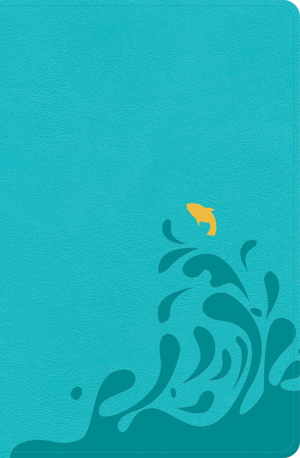 Productafbeelding: voorkant van CSB Easy-For-Me Bible For Early Readers-Aqua Blue LeatherTouch