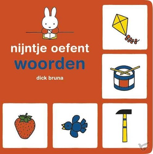 Productafbeelding: voorkant van Nijntje oefent WOORDEN kartonboek