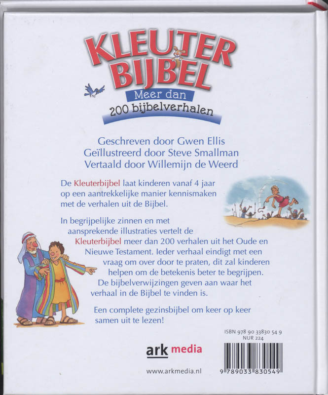 Productafbeelding: achterkant van Kleuterbijbel