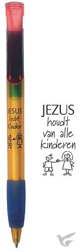 Productafbeelding: voorkant van Balpen Jezus houdt van alle kinderen