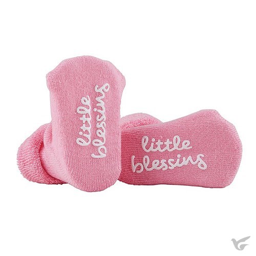 Productafbeelding: voorkant van Baby socks little blessings pink