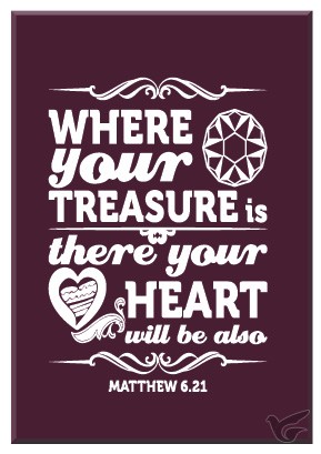 Productafbeelding: voorkant van Kadobord where your treasure is