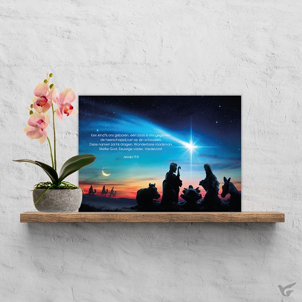 Productafbeelding: voorkant van Plexiglas kerststal A3