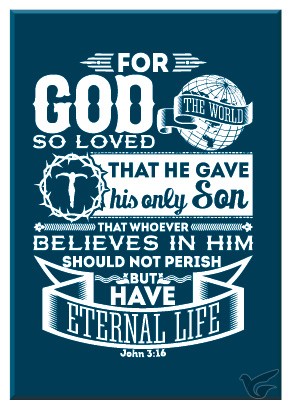 Productafbeelding: voorkant van Kadobord for God so loved