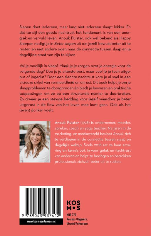 Productafbeelding: achterkant van Beter slapen