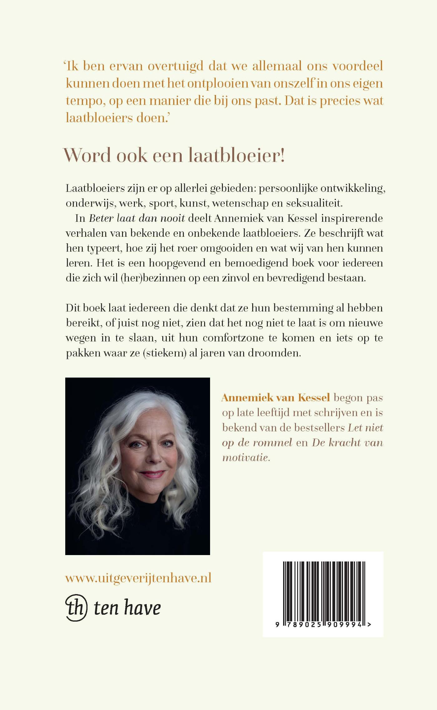 Productafbeelding: achterkant van Beter laat dan nooit