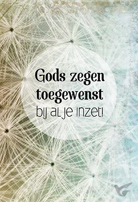 Productafbeelding: voorkant van Wenskaart blessings