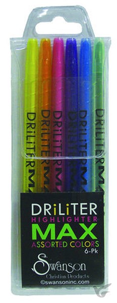 Productafbeelding: voorkant van Driliter Highlighters - Set of 6