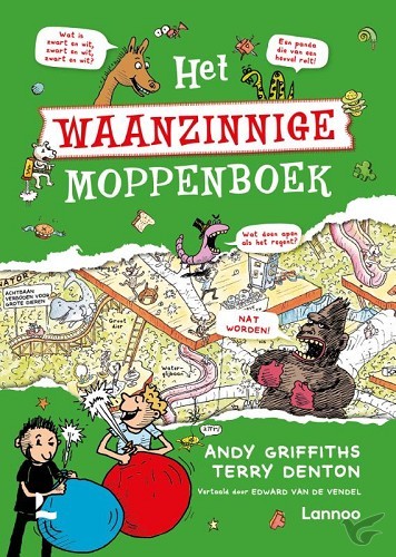 Productafbeelding: voorkant van Waanzinnige moppenboek