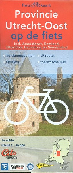 Productafbeelding: voorkant van Fietskaart provincie Utrecht-oost