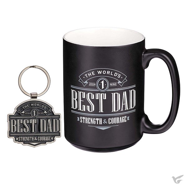 Productafbeelding: voorkant van The World's Best Dad Mug and Keyring