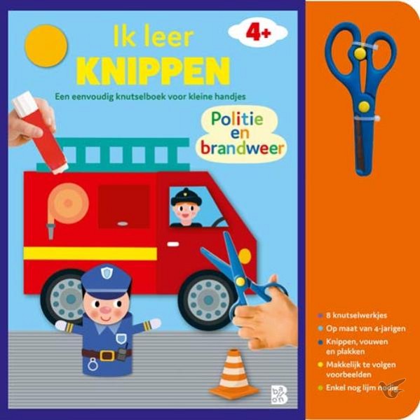 Productafbeelding: voorkant van Ik leer knippen: Politie en brandweer