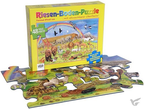 Productafbeelding: voorkant van Puzzel vloer ark van noach 92x62cm
