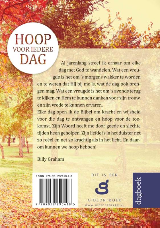 Productafbeelding: achterkant van Hoop voor iedere dag