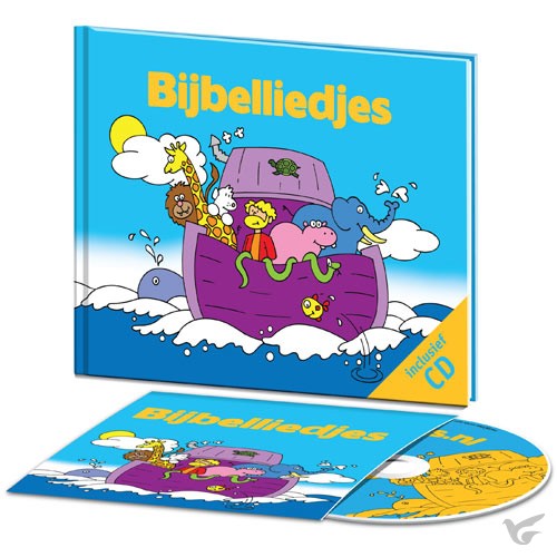 Productafbeelding: voorkant van Bijbelliedjes/boek+cd