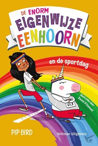 Productafbeelding: voorkant van De enorm eigenwijze eenhoorn en de sport