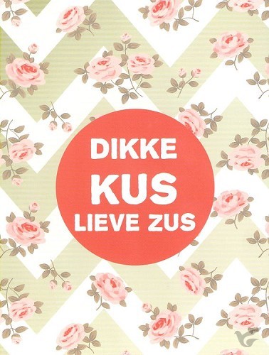 Productafbeelding: voorkant van Kaart dikke kus lieve zus
