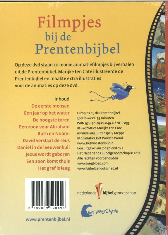 Productafbeelding: achterkant van Filmpjes bij de prentenbijbel