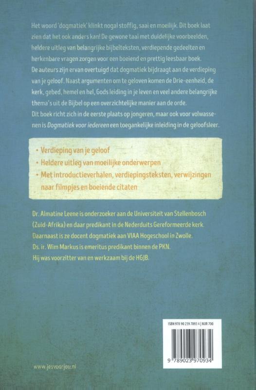 Productafbeelding: achterkant van Dogmatiek voor iedereen