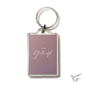 Productafbeelding: voorkant van Sleutelhanger je bent geliefd