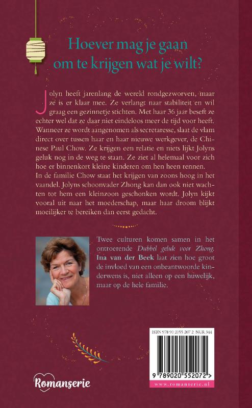 Productafbeelding: achterkant van Dubbel geluk voor Zhong