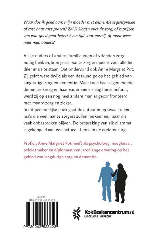 Productafbeelding: achterkant van Zorgen van een mantelzorger