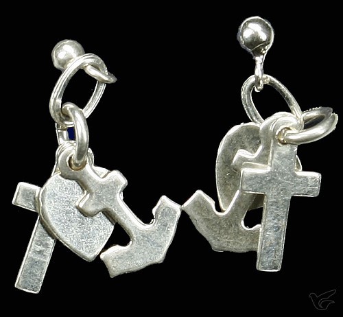 Productafbeelding: voorkant van Oorhangers zilver g h l los hangend