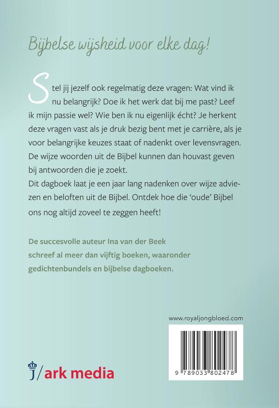 Productafbeelding: achterkant van Wijsheid