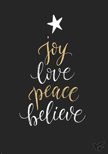 Productafbeelding: voorkant van Joy, love, peace